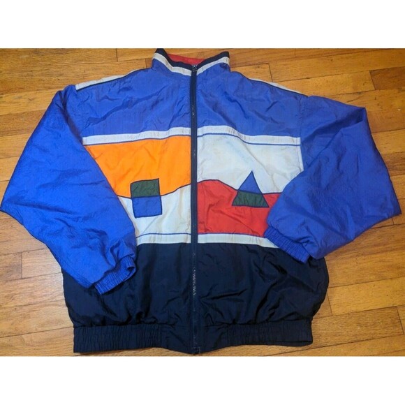 Other - Vtg 80s 90s MacGregor Color Block Geometric Multicolor Windbreaker Track Jacket